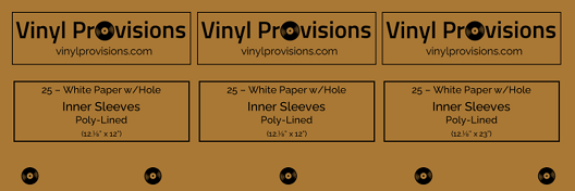 50 LP Inner Sleeves Anti Static Round Bottom 33 RPM 12 Vinyl