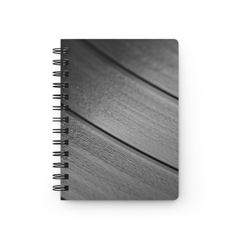 Vinyl Record Grooves Picture- Spiral Bound Notebook Journal