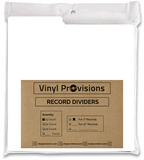 45 RPM 7 inch Vinyl Record - Tabbed White Plastic Dividers