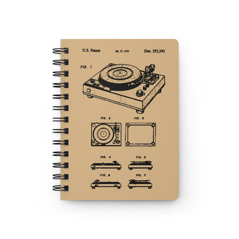 Turntable Patent - Spiral Bound Notebook Journal