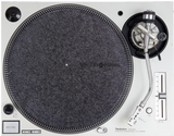 Gray Felt Turntable Mat with Vinyl Provisions Logo