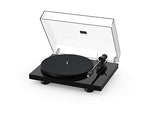 Pro-Ject Debut Carbon EVO, Audiophile Turntable with Carbon Fiber tonearm, Electronic Speed Selection and pre-Mounted Sumiko Rainier Phono Cartridge (High Gloss Black) - Vinyl Provisions