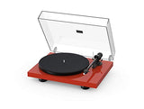 Pro-Ject Debut Carbon EVO, Audiophile Turntable with Carbon Fiber tonearm, Electronic Speed Selection and pre-Mounted Sumiko Rainier Phono Cartridge (High Gloss Red) - Vinyl Provisions