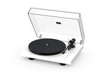 Pro-Ject Debut Carbon EVO, Audiophile Turntable with Carbon Fiber tonearm, Electronic Speed Selection and pre-Mounted Sumiko Rainier Phono Cartridge (High Gloss White) - Vinyl Provisions