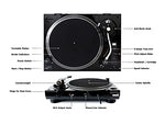 Music Hall US-1 Belt Driven Turntable with a Built-in Phono Preamp and a Pre-Mounted Audio Technica MM Cartridge in a Static Balanced S-Shaped tonearm w/Detachable headshell - Vinyl Provisions