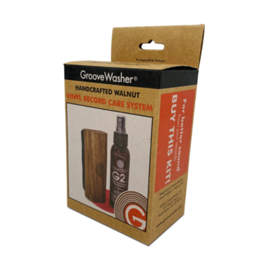 GrooveWasher - Record Cleaning Kit - Walnut