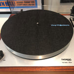 Black Felt Turntable Mat with Vinyl Provisions Logo - Vinyl Provisions