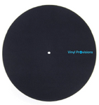 Black Felt Turntable Mat with Vinyl Provisions Logo - Vinyl Provisions