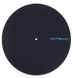 Black Felt Turntable Mat with Vinyl Provisions Logo - Vinyl Provisions