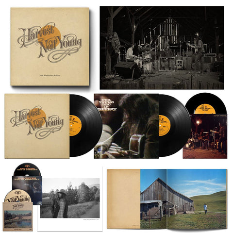 Neil Young - Harvest (50th Anniversary Edition) 2LP, 45rpm 7" Vinyl, 2DVD & Book Box Set